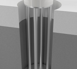 Nerūdijančio plieno požeminis pamatas (Astreea® Underground Fixture)